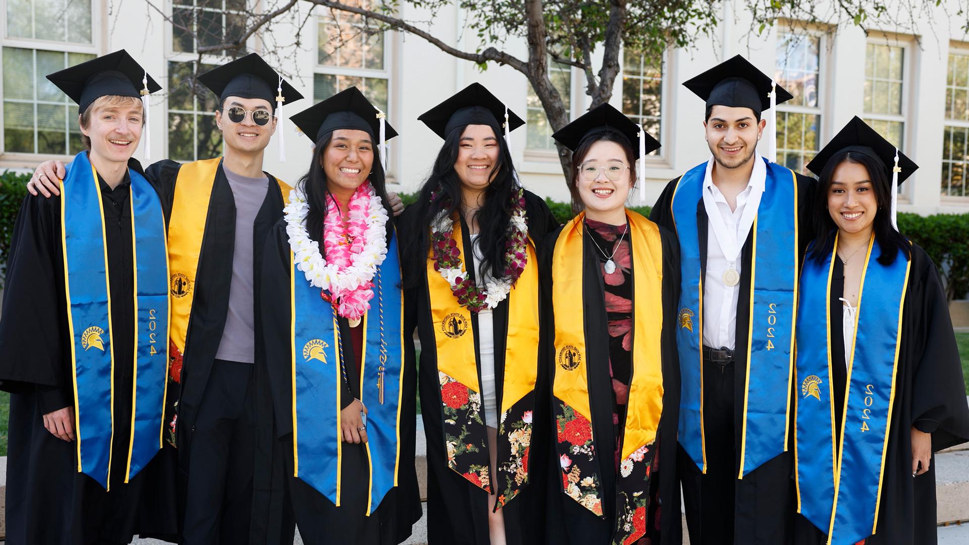 Grad students posing for a photo.